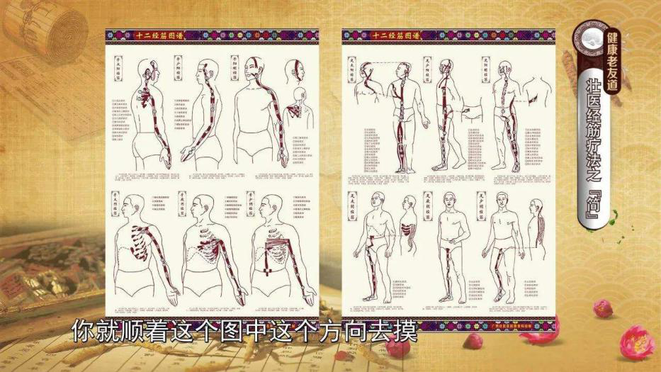 (3)吴氏平衡疗法——1,四维平衡体系2,八把半锁体系 2,经筋疗法现场