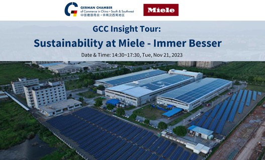 [Fully Booked][Nov 21 | Dongguan] Insight Tour: Sustainability at Miele - Immer Besser