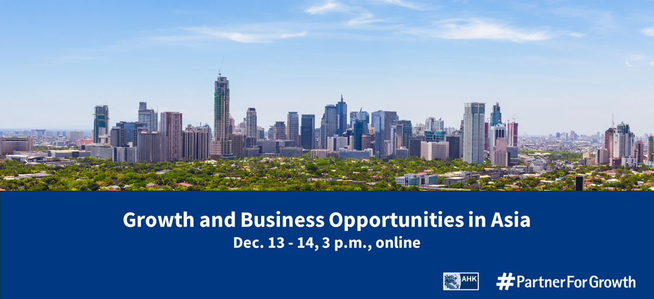 Growth and Business Opportunities in Asia - December 13-14, 3:00 p.m., online