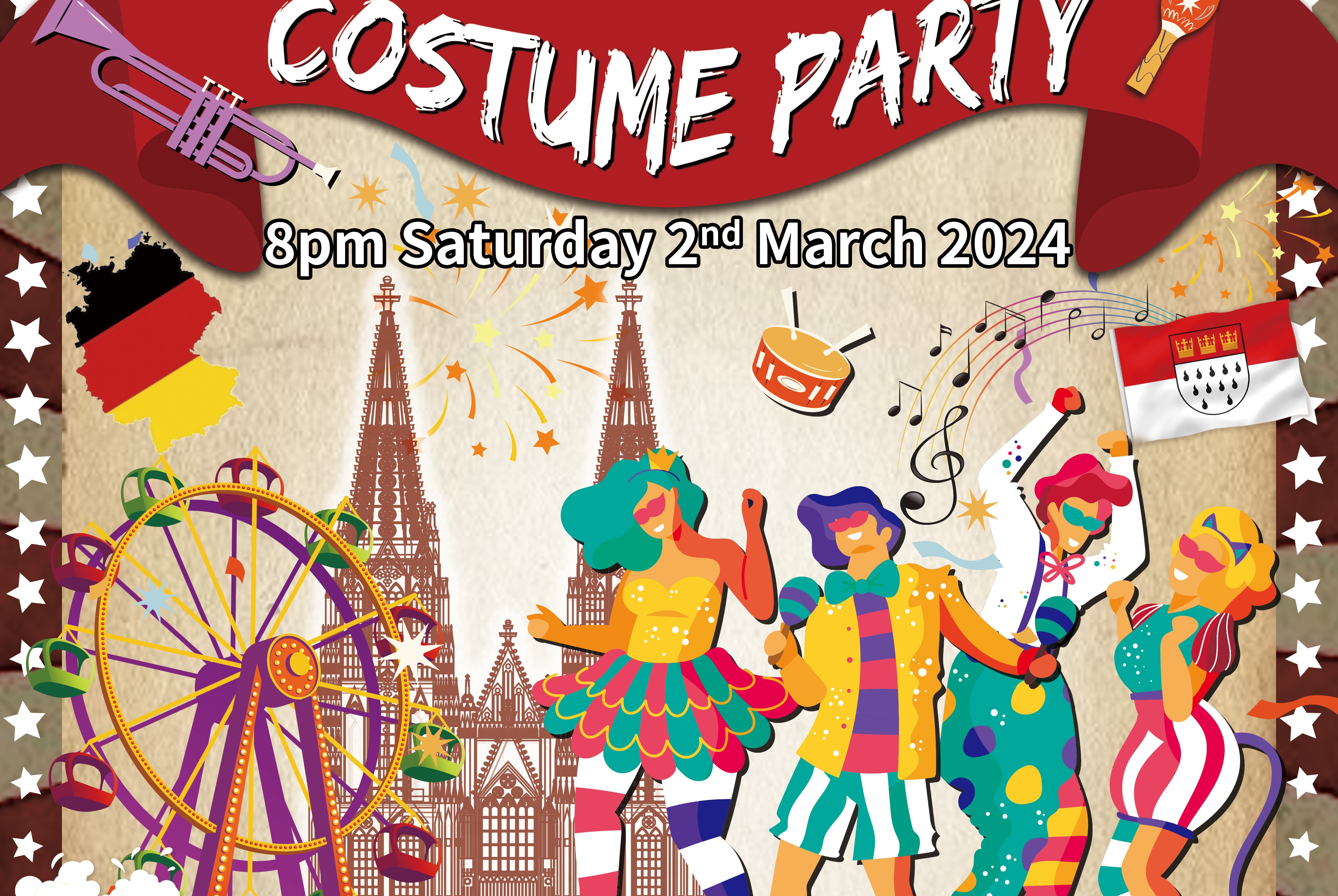 [Mar 2 | GZ] The 3rd Cologne Carnival Costume Party  第三届科隆狂欢派对