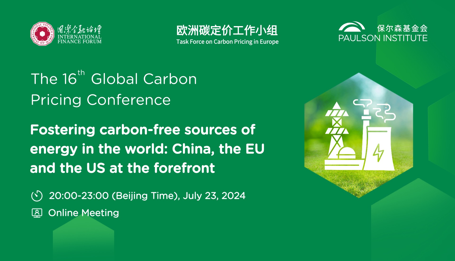 Fostering carbon-free sources of energy in the world: China, the EU and the US at the forefront